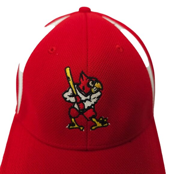 Louisville Cardinals ProFlex Fitted L/XL Cap Embroidered Logo Louie Baseball Hat - Picture 7 of 13